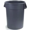 Promo 🎁 Carlisle Bronco™ 33 in. 55 gal Polyethylene Round Waste Bin Trash Container in Grey 🥰