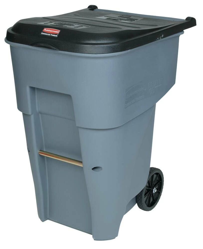 Cheapest 🎁 Rubbermaid Brute® 65 gal Rollout Container with Lid in Grey 🎁