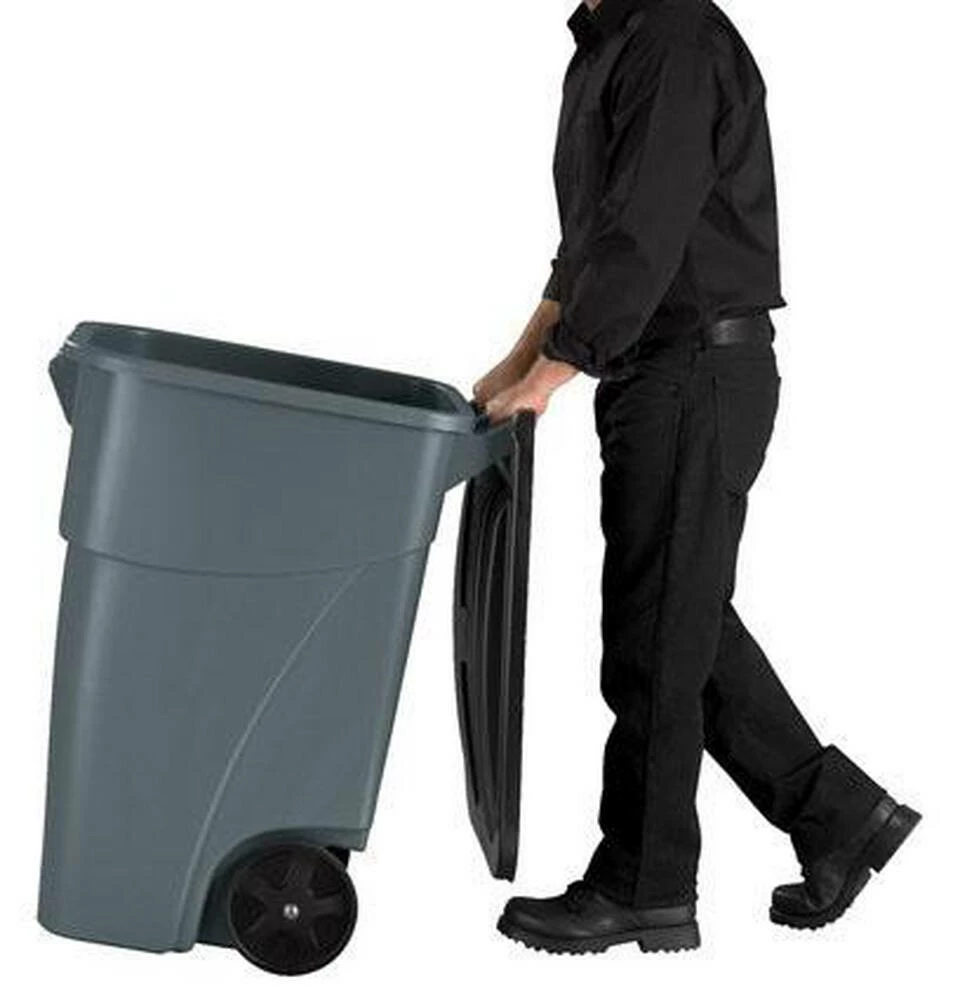 Buy ❤️ Rubbermaid Brute® 39-29/50 x 30-2/25 in. 50 gal Plastic Rollout Container in Grey ⌛ - Image 2