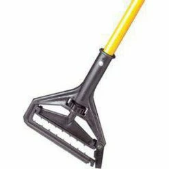 New 🛒 Golden Star Mops Performer™ 60 x 1 in. Vinyl Gated Wet Mop Handle in Yellow and Grey 😉