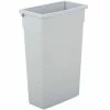 Hot Sale 🥰 Continental Commercial Products Wall Hugger® 30 x 20 x 11 in. 23 gal Plastic Receptacle Can in Grey 🤩