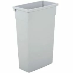 Hot Sale 🥰 Continental Commercial Products Wall Hugger® 30 x 20 x 11 in. 23 gal Plastic Receptacle Can in Grey 🤩