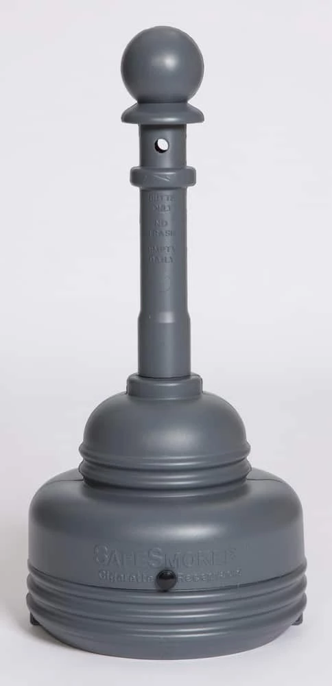 Budget 🎁 Eagle SafeSmoker™ 5 qt Cigarette Receptacle in Grey 😉