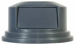 Discount ⌛ Rubbermaid Brute® 20-1/8 x 14-1/2 x 20-1/8 in. Plastic Trash Dome Top Lid in Grey ⭐