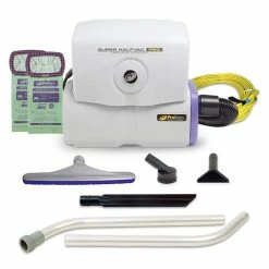 Outlet 🌟 Pro Team Super HalfVac® Pro 6 qt Hip Style Vacuum Cleaner with 14 in. Multi-Surface Floor Tool and Two Piece Wand Kit ✔️