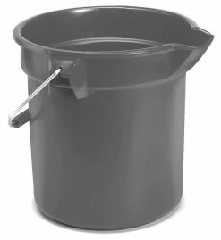 Wholesale ❤️ Rubbermaid Brute® 10 qt Round HDPE Bucket in Grey 🔥