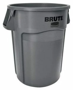 Coupon ⭐ Rubbermaid Brute® 24 in. 44 Gallon Polyethylene Trash Can in Grey 😀